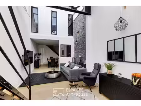 loft au charme industriel avec jardin privatif à hem