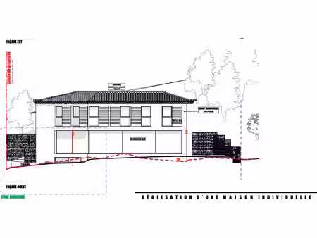 terrain 1000 m² avec permis purgé pour une maison de 215 m² à allauch 13190