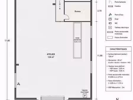 à louer atelier / local d’activité de 140 m²