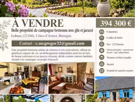 splendide longere avec 2 gîtes
