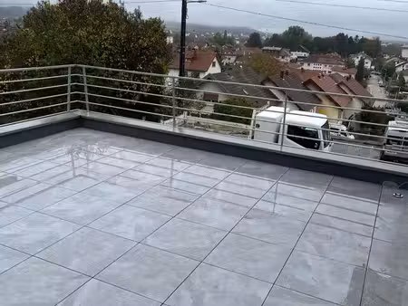 pontarlier- appartement 85 m2 refait à neuf - terrasse sud 35 m2 - garage
