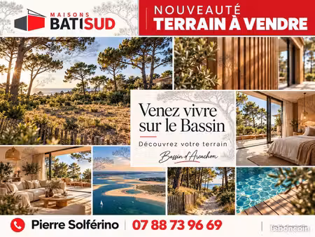 terrain à bâtir de 608 m² à le teich (33)