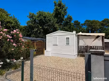 mobil home équipé + parcelle constructible