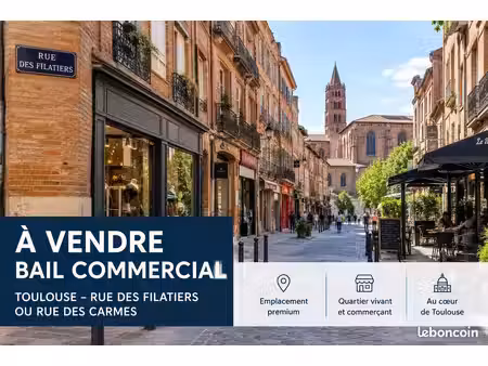 droit au bail – toulouse carmes – rue des filatiers – 35 m²