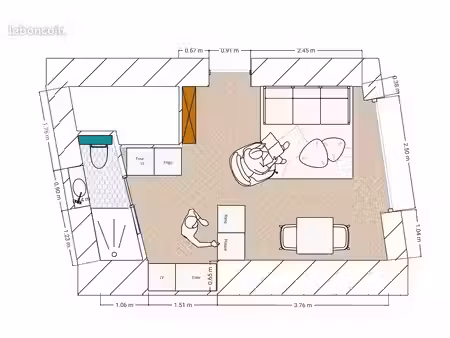 studio rénové en plein cœur de marseillan – idéal investissement ou pied-à-terre