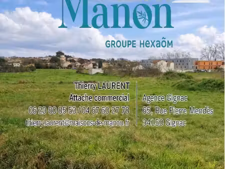 terrain 155 m² gignac