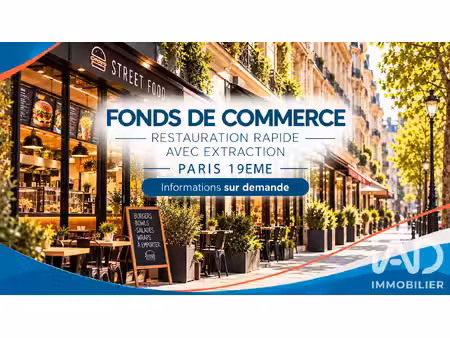 vente restauration rapide 105 m²