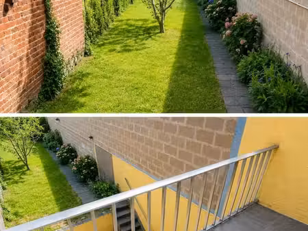 maison entièrement rénovée avec terrasse et grand jardin.
