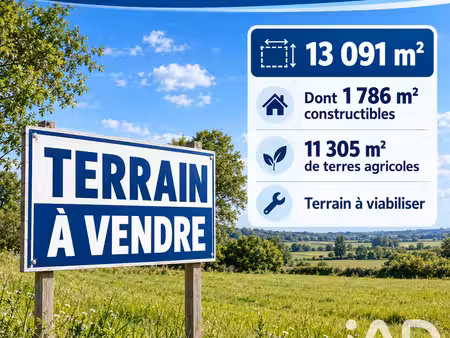 vente terrain à bâtir 13 091 m²