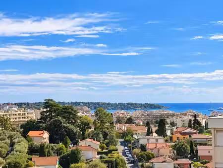 antibes secteur autrichien | 3 pièces avec vue panoramique sur la mer à pieds des plages