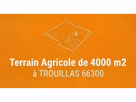 terrain agricole 4000 m2 trouillas