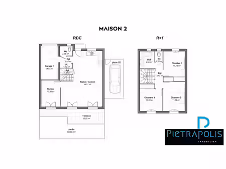 vente maison 5 pièces 96.33 m² à fareins (01480)  345 000 €