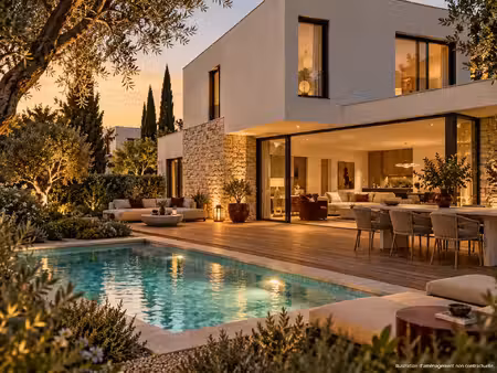 -villa contemporaine d’exception avec jardin paysager et piscine  au cœur d’aiguelongue