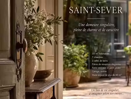 vente propriété 10 pièces 317 m² à saint-sever (40500)  525 000 €