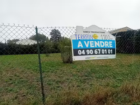 achat terrain 1 110m² carpentras 84200