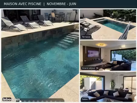 magnifique villa contemporaine meublée – location de novembre à juin