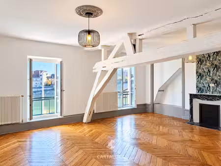 chalon coeur de ville 130 m2-3 chambres vue saône