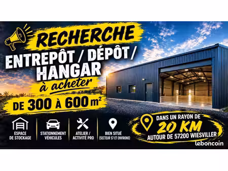 recherche entrepôt entre 300 et 600m2