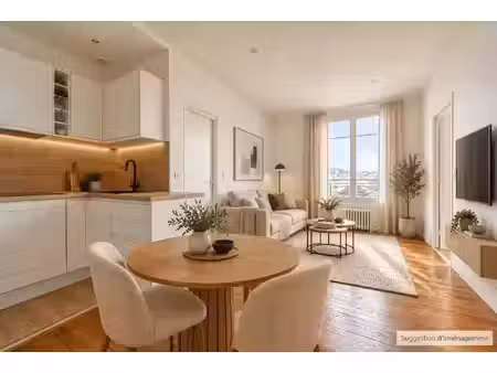suresnes – duplex rénové – 2 chambres – 63 36 m² au sol et 42 m² carrez