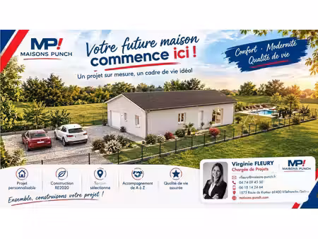 terrain avec maison neuf à vendre