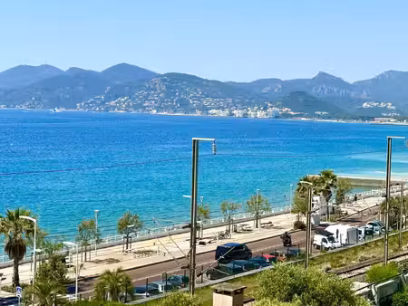2pp + vue mer exceptionnel + residence avec piscine + gardien + parking