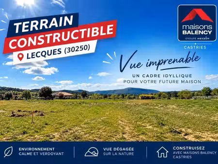 terrain constructible neuf à vendre