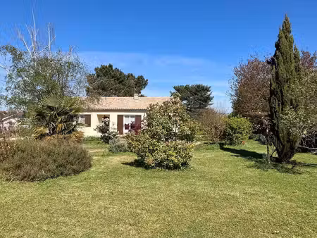 maison avec joli jardin paysagé