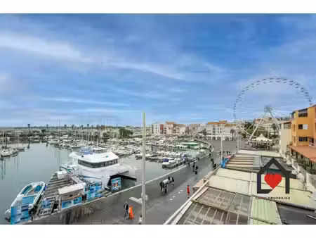 centre port le cap d'agde superbe studio avec vue sur la mer  gr