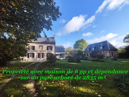 entre lisieux et bernay  propriété au calme sur 2835 m² de terrain