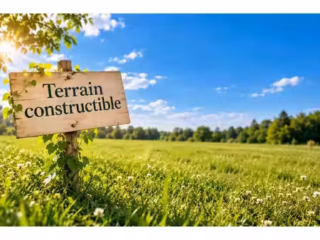 terrain constructible de 3 830 m² – une belle opportunité aux portes de tours