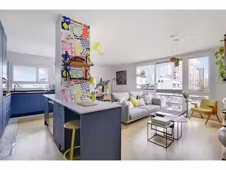 appartement de prestige de 53 m2 en location belleville  père-lachaise  ménilmontant  pari