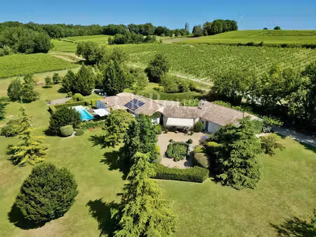 proche du golf des vigiers - magnifique propriété avec une piscine et de magnifiques vues