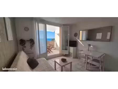 studio meublé 20 m² – vue mer – sausset-les-pins – proche port