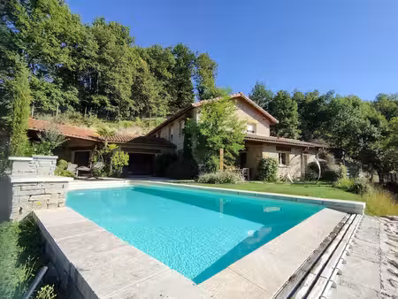 magnifique propriété de 7 pièces avec piscine et grand terrain et bâtiment professionnel .