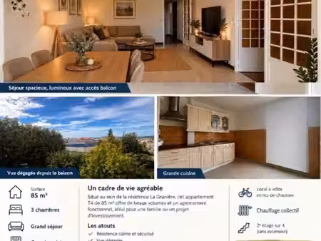 t4 85m2 avec vue dégagée