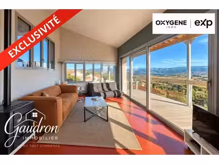 maison contemporaine - architecture atypique - mezzanine & vue d