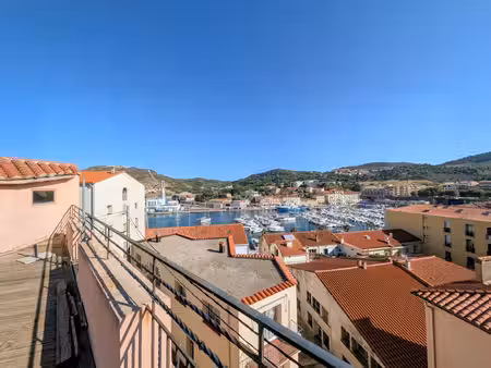 port-vendres - bel appartement t4 avec terrasse pour investisseur