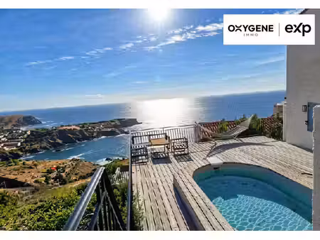 villa 121 m² vue mer  piscine  garage – cerbère