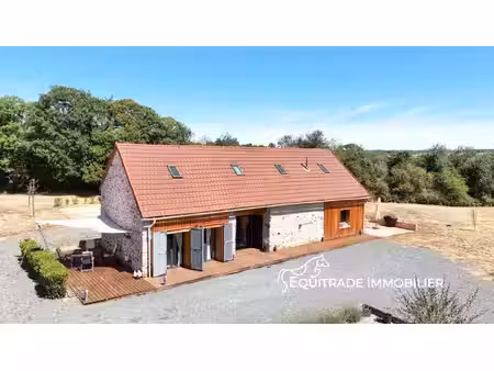 une belle maison rénovée  un studio et son grand terrain pouvant accueillir des animaux.