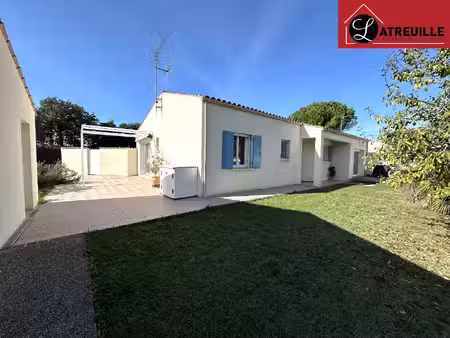 maison de plain-pied de 101 m² à tesson avec jardin et garage