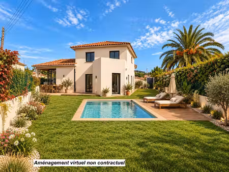 six-fours-les-plages - villa individuelle avec jardin  piscine & garage  frais de notaire.