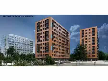 appartement 2 chambres t3 de 56 47m2 avec cave et garage box à orléans la source