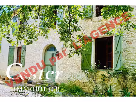 belle maison en pierres restaurée avec garage et jardin