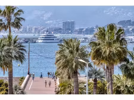 cannes palm beach 4 pièces rénové avec terrasses  garage  et vue mer laterale