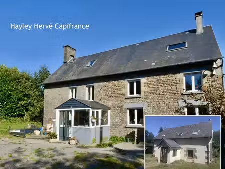 propriété à vendre proche vire calvados (14) avec deux maisons d'habitation sur un terrain