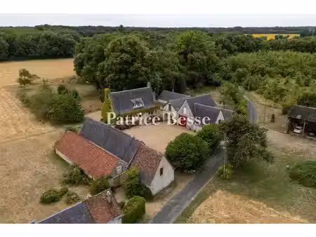 à 30 min de tours  un logis du 17e s. et ses dépendances  en partie habitables  sur près..