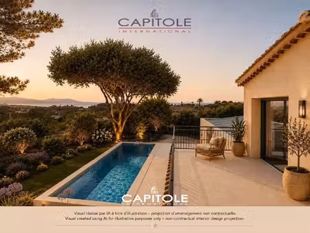 antibes – villa d'exception rénovée avec vue mer | prestations ultra luxe