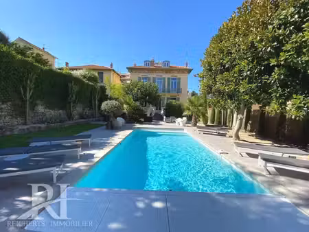propriété belle epoque 6 chambres avec piscine / cannes centre