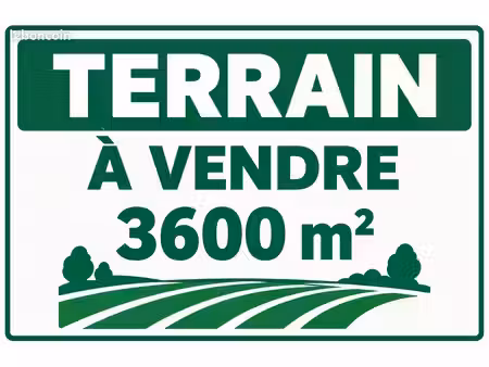 terrain 3600m2