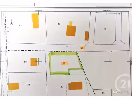 terrain 1 340 m² villebret